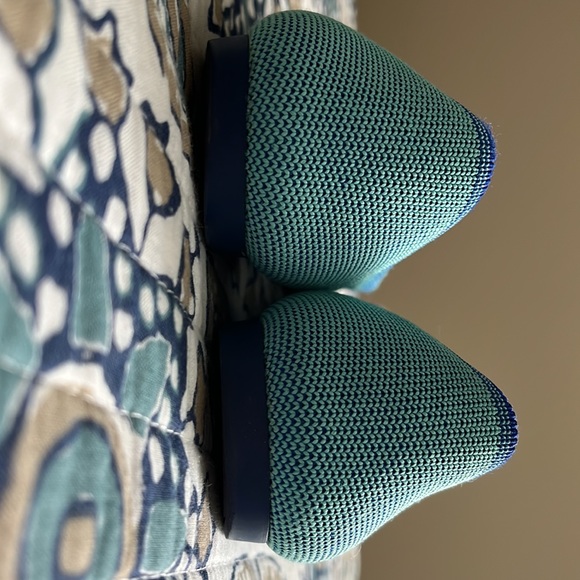 Rothy’s aquamarine pointed toe flats - Picture 3 of 3